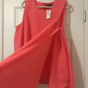 New Size 20W Lane Bryant Coral Layered Top